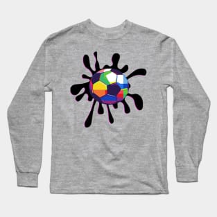 Soccer Ball Retro Graphic Art Design GiftS Long Sleeve T-Shirt